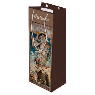 “Primavera en Sevilla” custom name wine gift bag
