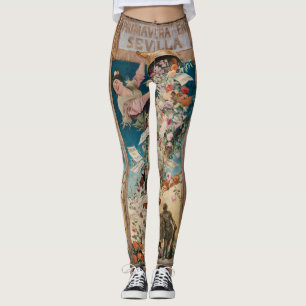 “Primavera en Sevilla” vintage art leggings