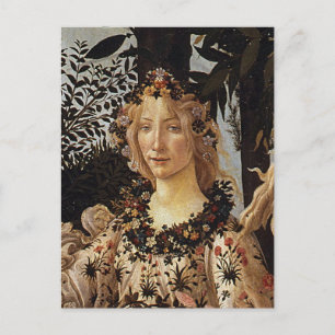 Primavera, Flora detail by Sandro Botticelli Postcard