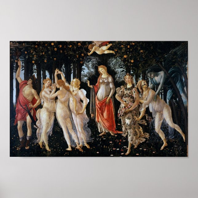Primavera, Sandro Botticelli, 1482 Poster (Front)