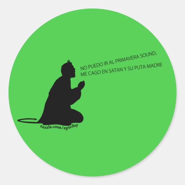 Primavera Sound Pegatina/Sticker (style 2) Classic Round Sticker (Front)