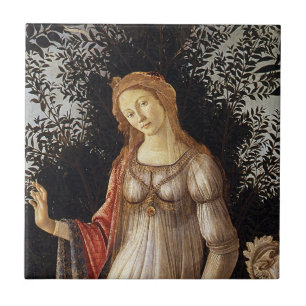 Primavera, Venus detail by Sandro Botticelli Tile