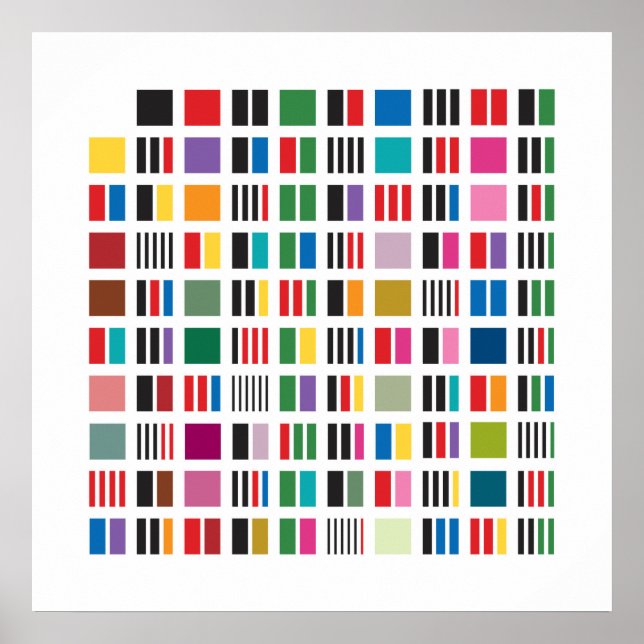 Prime Factor Poster - White (Front)