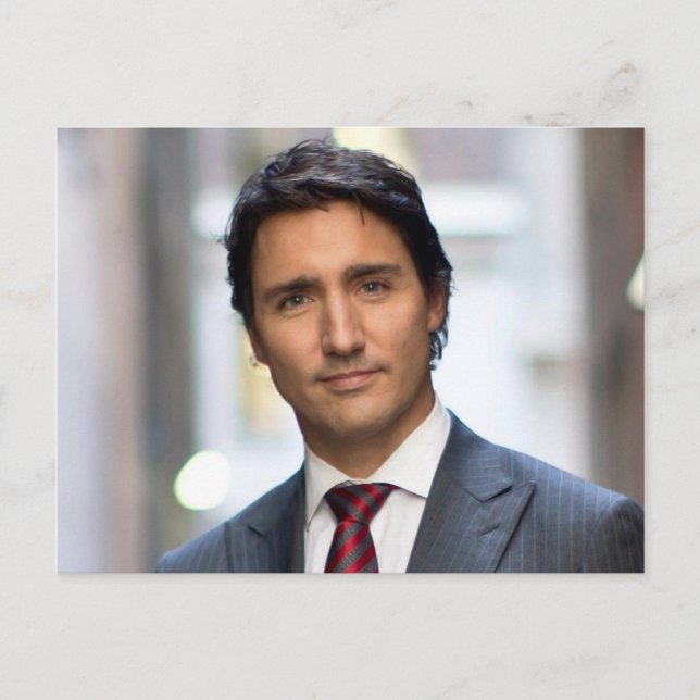 Prime Minister Justin Trudeau 2017 Postcard (Front)