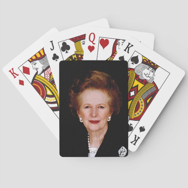 Prime Minister Margaret Thatcher Playing Cards (Back)