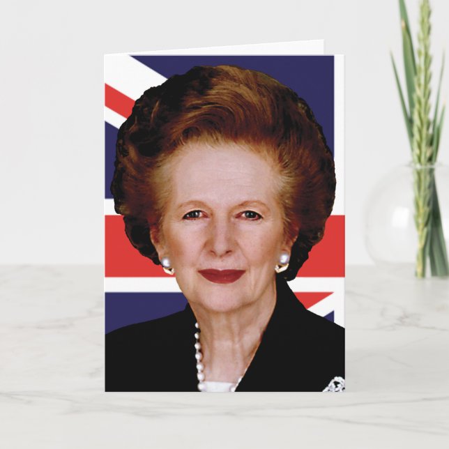 Prime Minister Margaret Thatcher - The Iron Lady Card (Front)