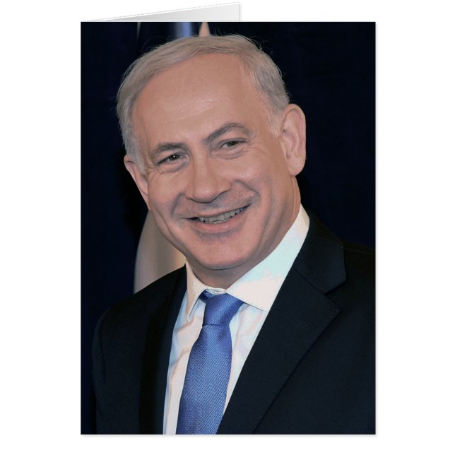 Prime Minister Netanyahu & Israel's Emblem (Front)