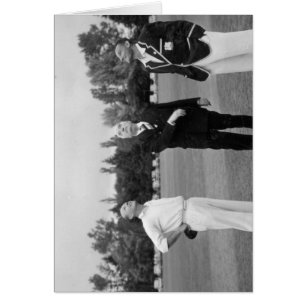 Prime Minister, Robert Menzies tosses the coin