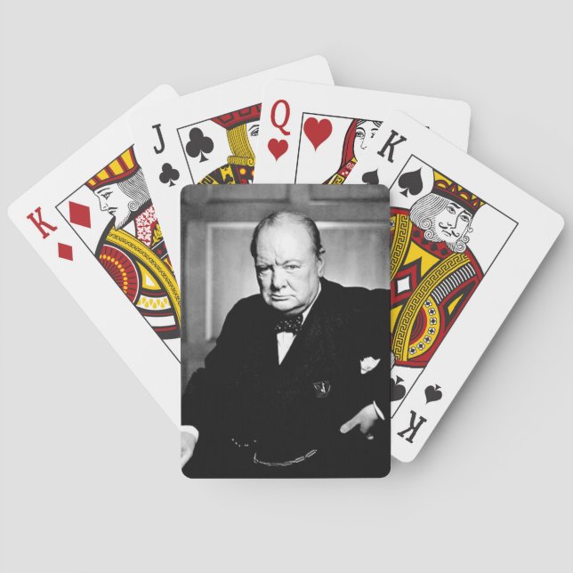 Prime Minister Winston Churchill Playing Cards (Back)