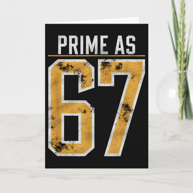 Prime Number As 67  Card (Front)