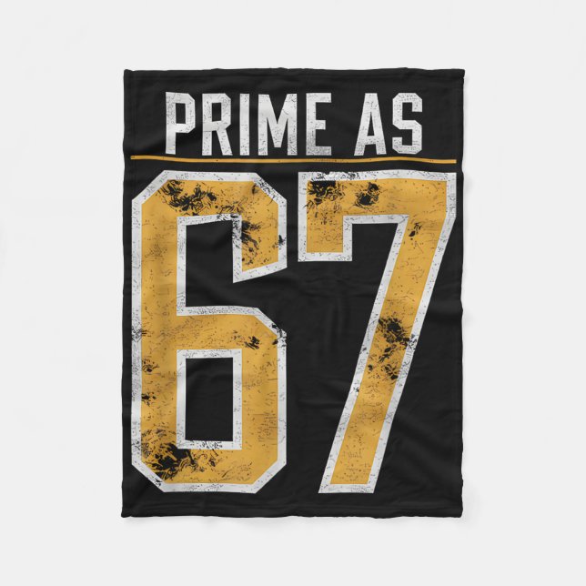 Prime Number As 67  Fleece Blanket (Front)