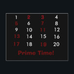 Prime Time Maths Postcard<br><div class="desc">Prime Time Maths Postcard</div>