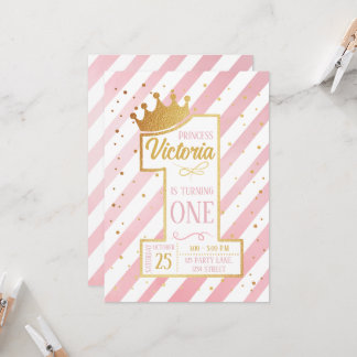 Primer cumpleaños de la Princesa Invitation