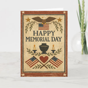 Primitive Americana Memorial Day  Card