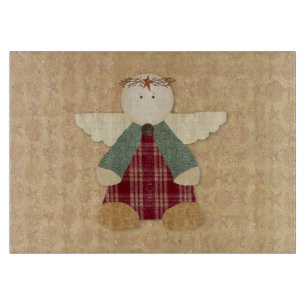 Primitive Angel Glass Cutting Board