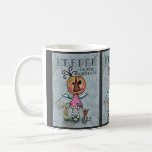 Primitive Angel Keeper of the Animals Coffee Mug