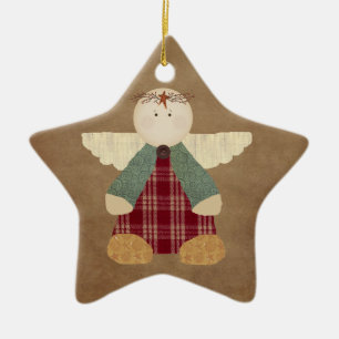 Primitive Angel Ornament