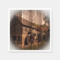 Primitive Barn Wood farmhouse mill water wheel