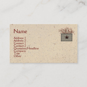Primitive Basket Business Card