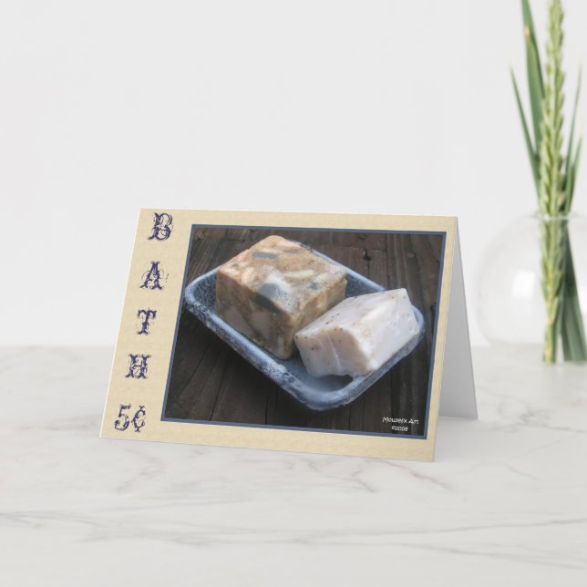Primitive Bath Soaps Note Card (Front)