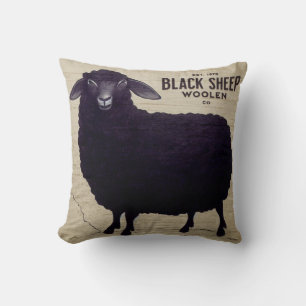 Primitive Black Sheep Woollen Co  Cushion