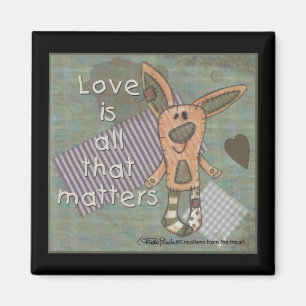 Primitive Bunny Magnet