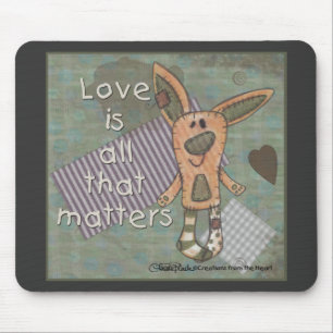 Primitive Bunny Mouse Mat