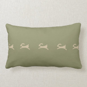 Primitive Bunny Olive Green Lumbar Cushion