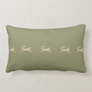Primitive Bunny Olive Green Lumbar Cushion