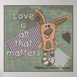 Primitive Bunny Poster