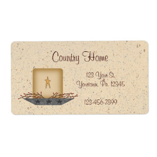 Primitive Candle Label