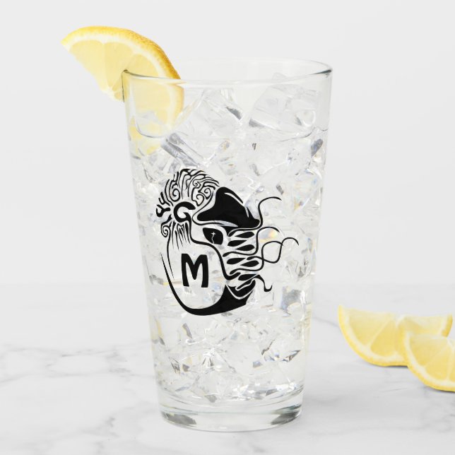 Primitive Chambered Nautilus Monogram Glass (Front Ice)