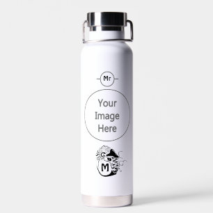 Primitive Chambered Nautilus Monogram Water Bottle