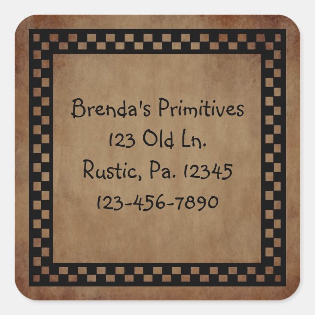 Primitive Check Sticker (Front)