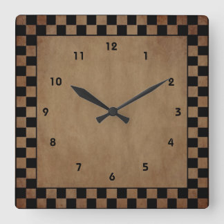Primitive Check Wall Clock