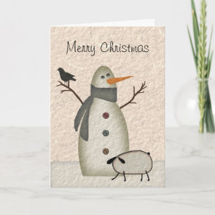Primitive Christmas Card