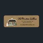 Primitive Christmas House Editable Return Address<br><div class="desc">Primitive Christmas House Editable Return Address Label You can easily personalize your g label by using "personalize template". If you would like to customize the label further such as changing the font or font color (be sure to change it on any coordinating products you are purchasing for a uniform look)...</div>