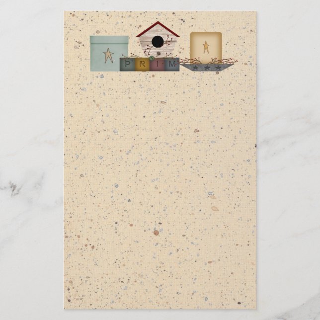 Primitive Collection Stationery (Front)