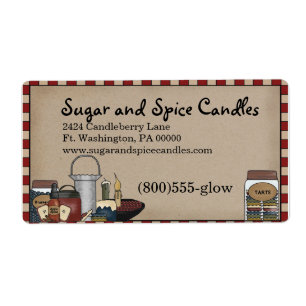 Primitive Country Candle & Scents Shipping Label