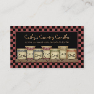 Primitive Country Candles & Pip Berries Crafty Business Card