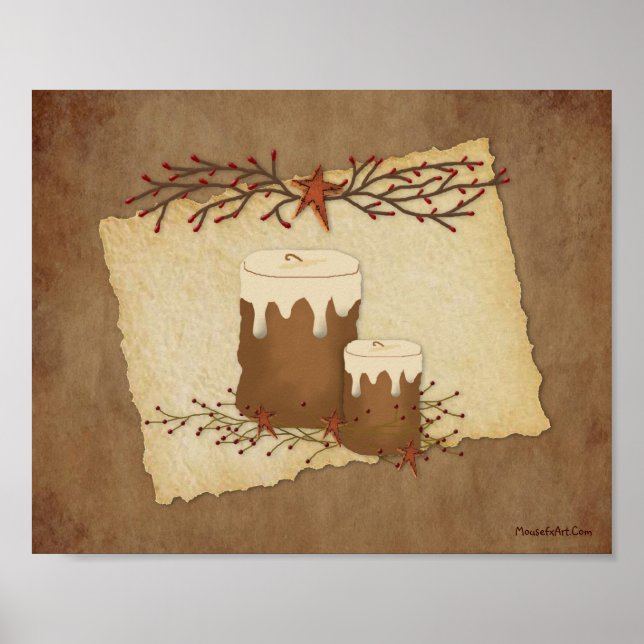 Primitive Country Candles Poster (Front)