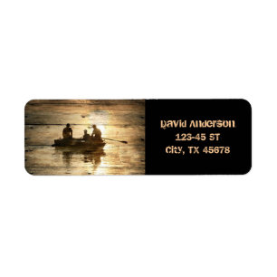 Primitive country lake boat canoe fishing