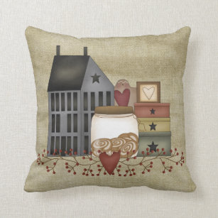 Primitive Country Whimsies Cushion