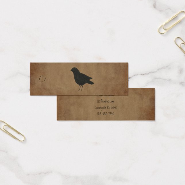 Primitive Crow Hang Tag (Office)