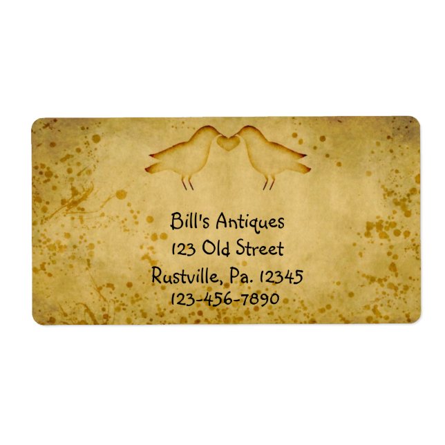 Primitive Crows Burnout Label (Front)