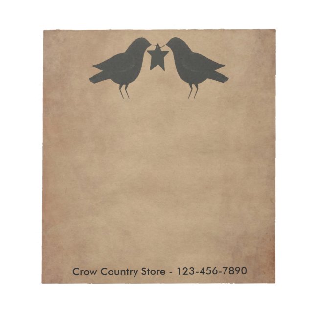 Primitive Crows Custom Notepad (Front)