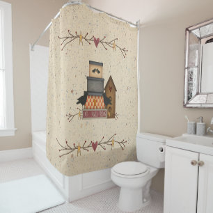 Primitive Faith Family Friends Shower Curtain