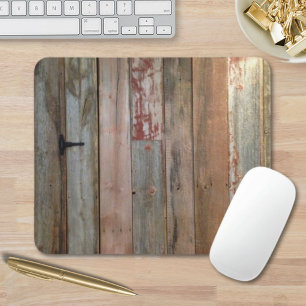 primitive farmhouse western country barn wood mouse mat