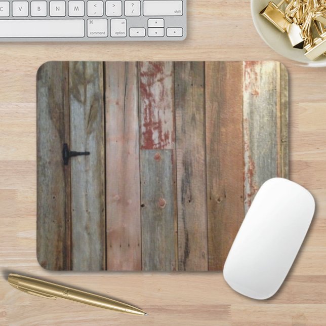 primitive farmhouse western country barn wood mouse mat (primitive farmhouse western country barn wood mouse pad)