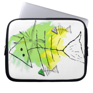 Primitive Fish Laptop Bag